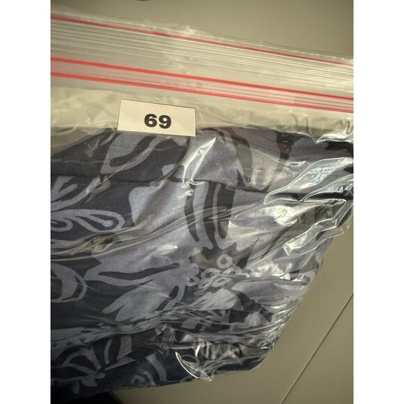 Free People Delilah Mini Dress XS Blue Floral Puff Sleeve Smocked Backless New - Picture 12 of 12